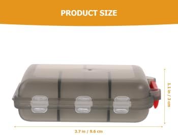 Pill Box Medicine Travel Case Small Pill Case Double Layer 10 Compartment Pill Box Pill Holder Container for Home Outdoor Grey Purse Pill Case Pill Organizer