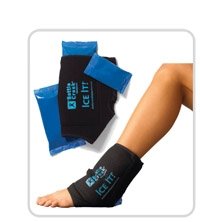Cold & Hot Therapy System Ice Pack Wrap for Ankle, Elbow and Foot - Ice It! MaxCOMFORT™ (Ankle/Elbow/Foot Design; 10 ½” x 13”) - F30514