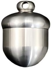 Pure Titanium Acorn Portable Storage Box, Waterproof Sealed Container Box, Travel Pill Organizer, Pocket Daily Pill Case EDC Container for Outdoor Camping Working (TI L)
