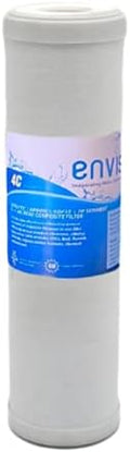 Envig 4C Catalytic Carbon Water Filter Cartridge, Removes Chloramine, Hydrogen Sulfide, 10" x 2.5", Reverse Osmosis System Pre-Filter for Express Water, iSpring, APEC RO systems