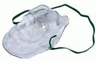 3 x Oxygen Masks Medium Concentration Adult with 7' Tube Tubing