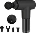 Deep Tissue Massage Gun with 4 Interchangeable Heads, Portable Percussion Muscle Massager for Athletes Pain Relief