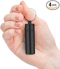 Portable Mini Travel Pill Box Medicine Vitamin Holder Case Bottle Container Organizer Dispenser Reminder - Refillable for Travel - Black