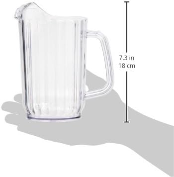 Winco Plastic Water Pitchers, 32-Ounce (Pack of 2)