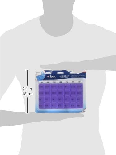 Apex Medi Chest Pill Organizer for Vitamins and Medication - 1 Ea
