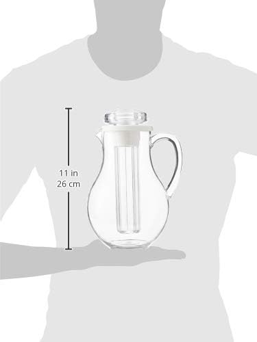 Winco 64oz PC Pitcher w/Ice Tube Core