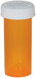 Ezy Dose Pill, Medicine, Vitamin Container & Vial, 8 Dram Storage, Child-Resistant Cap (Case of 385)
