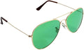 Aviator Style Color Therapy Glasses – Gold Metal Frame, UV400 Protection, Metal Hinges, Silicone Nose Pads – 10 Colors