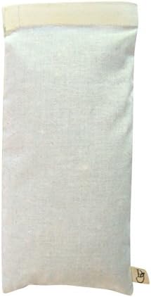 Eye Pillow Gift Pack - Washable Cover refillable case - Lavender Flax Chamomile Weighted - microwavable Yoga Headache Relief - Soft Cotton - Purple red