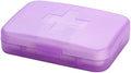 Eforcase Travel Pill Organizer, Portable Pill Case, 6 Compartments Daily Pill Organizer Small Pill Box for Pocket Purse Portable Weekly Pill Box Container for Medicine Vitamin