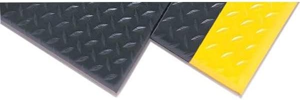 Notrax 417 Bubble Sof-Tred™ with Dyna-Shield® 3' x 12' x 1/2" Anti Fatigue Mat, Slip Resistant Bubble Textured Surface, Ideal for Industrial and Commercial Workplaces, Black, 417S0312BL