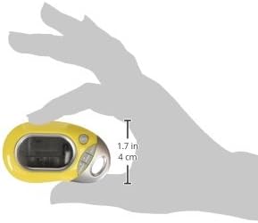 PE771 Walking 3D Pedometer with Clip and Strap | 7 Day Memory, Accurate Step Counter, Walking Distance Miles/Km, Calorie Counter, Target Goal, Active Time