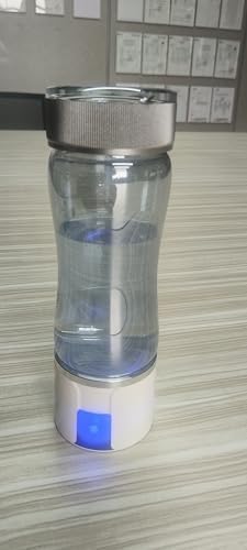 Upgrade 6000 PPB Portable Hydrogen Water Bottle for Healthy Hydration, 10-Min 6000ppb High Concentration, Food-Grade Glass, Rechargeable Portable Hydrogen Generator for Healthy Hydration (6000)