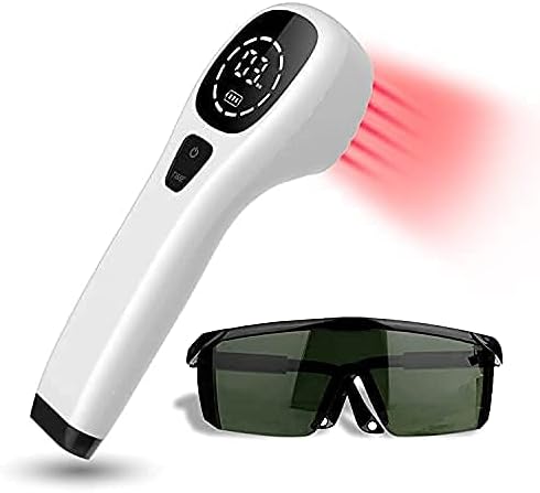 Cold Laser Human/Vet Device with LED Display Targets Joint and Muscles for Infrared Light(2x808nm +12X650nm)