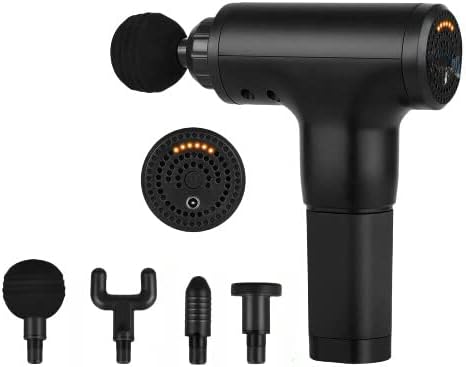 Massage Gun Percussion Massager Deep Tissue Muscle Vibrating Relaxing + 4 Heads