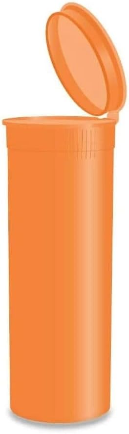 60 Dram Mango Child-Resistant Pop Top Plastic Containers – Airtight, Smell Proof, BPA-Free Vial Bottles for Pills, Travel & Small Item Storage (Pack of 8)