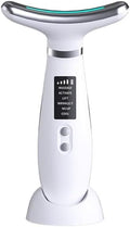 Face Massager -4 Color Red-Light-Therapy for Face and Neck for Wrinkles, Double Chin, Vibrating Facial Massager with Thermals (Cold-Hot-White)