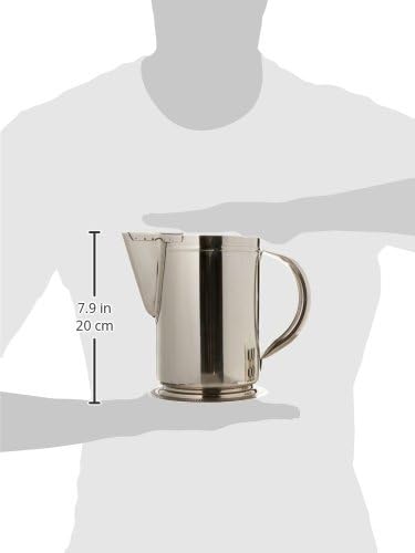 Winco 64oz S/S Water Pitcher w/Ice Guard