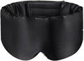100% Mulberry Silk Sleep Mask, Large Adjustable Eye Cover for Sleeping, Comfortable, Pressure-Free and Breathable Sleeping Masks for Women Men - Black