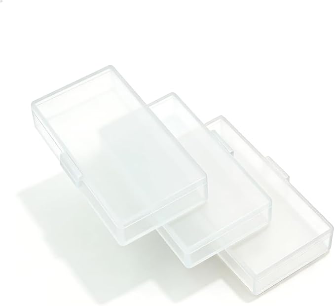 3pcs Transparent Slim Pill Cases, Small Compact Pill Organizer for Purse & Pocket, Very Thin and Lightweight Pill Box