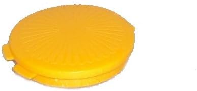 Tupperware Mini Clamshell Pill Keeper Round Pocket Container, Harvest Maize