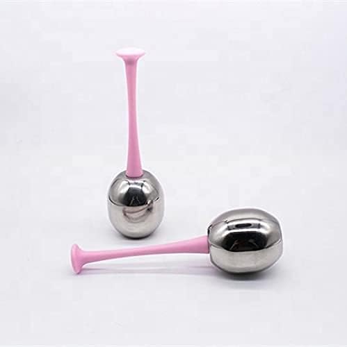 Floraison Unbreakable Stainless Steel Magic Cooling Beauty Facial Sticks for Face, Neck & Body Cryo Sticks & Cold Roller for face Puffiness & Wrinkles, Wine-Chilling Wands (Pink)