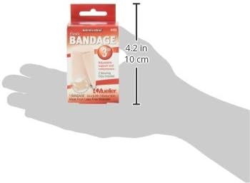 MUELLER Sports Medicine Elastic Bandage, All-Purpose Support Wrap, Self Adhesive Bandage Wrap, Athletic Compression Sleeve for Injuries and Pain Relief, Beige