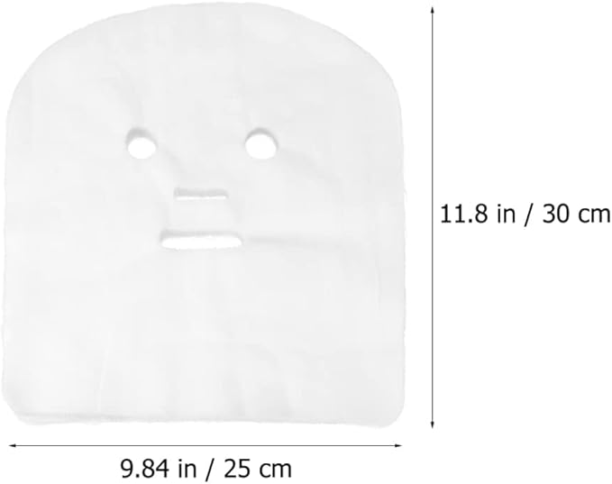 Beaupretty 100pcs mask Gauze White Net Face Gauze Beauty Supplies Facial spa Masks pinceles para u?as Soft High Frequency Face Pads Skin White Veil Skin Care Nail Brush