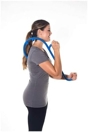 Mount Plus MP005 Back Massager Handheld Tool | Back and Neck Massager | Trigger Point Therapy Self Massage Tool | Fibromyalgia Pain Relief (2 Pack Blue)