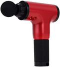 Hand held Electric Quiet Muscle Massage Gun deep Relaxation Massage Body Four Kinds of Massage Head Cordless Percussion Massager Relieve Muscle Pain and Tension (Red)