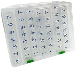 e-Pill 7 Times a Day x 7 Day Clear Weekly Pill Organizer, Vitamin, and Medicine Pillbox with Clear Case