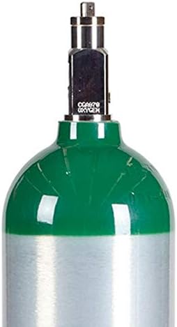 New Medical D 14.6 cu ft. Aluminum Oxygen Cylinder with CGA870 Post Valve