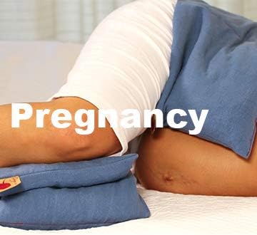 Double Square Blue Denim Cherry Pit-Stone Pillow, Microwavable Hot/Cold Compress, Sustainable Heating Pad, Moist Heat, Muscle Joint Pain Relief, Gift.
