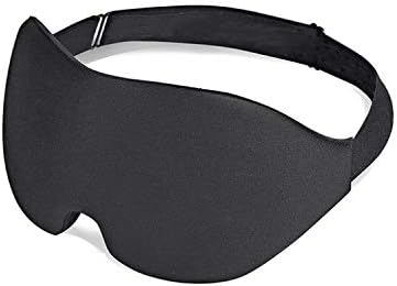 Sleep Mask for Men Women, Upgraded 3D Contoured Cup Eye mask with Adjustable Strap