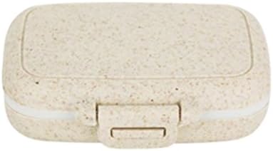 Portable 3 Slots Seal Folding Pill Cases Jewelry Candy Storage Box Vitamin Medicine Pill Box Case Container Wheat stalks