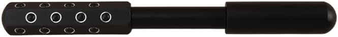 24-Stone Facial Roller - Cooling Face & Neck Massager Tool for Skin Rejuvenation | 360° Contouring with Germanium Stones & Aircraft Aluminum | Portable 7.6" Beauty Roller - Black