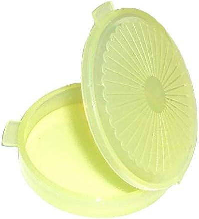 Tupperware Mini Clamshell Pill Keeper Round Pocket Container, Sheer Green