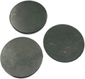 3 pcs Premium Round Shungite Stickers for Cell Phone Case Laptop Tablet Computer - Polished Shungite Protection Plate with Carbon Fullerenes (20mm)