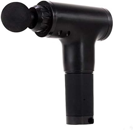 Hand held Electric Quiet Muscle Massage Gun deep Relaxation Massage Body Four Kinds of Massage Head Cordless Percussion Massager Relieve Muscle Pain and Tension (Black)