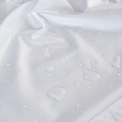 WenBags Waterproof Fitted Bed Sheets,Mattress Protector for Home & Hospital Care Beds, Soft Hospital Bed Sheets with Elastic All Around(1, White, Full)
