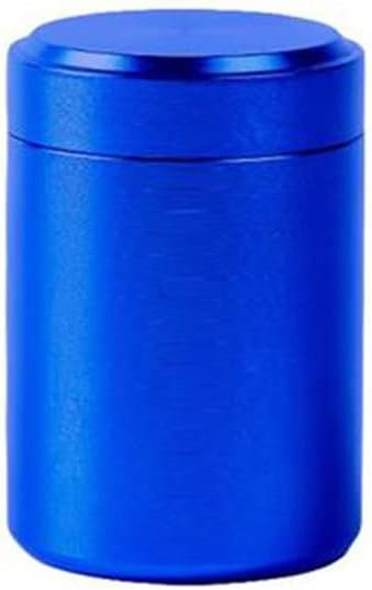 70ML Airtight Aluminum Stash Jar Herb Storage Container Tobacco Stash Box Pill Box,blue