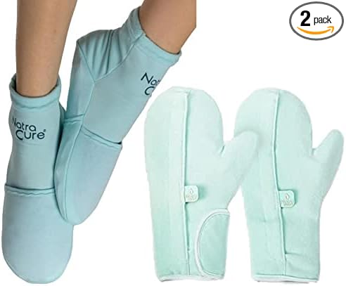 NatraCure Cold Therapy Socks and Mitts Bundle - Size: S/M