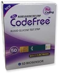 SD Biosensor 100 Strips Sd Codefree Blood Glucose Monitor/Monitoring Test/Testing Kit Replacement Strips Yes - I Have Diabetes