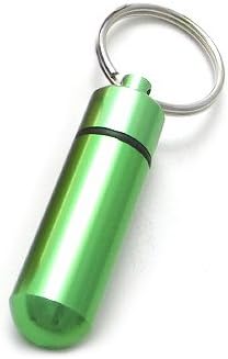 Economy Key Ring Pill Box (Green)