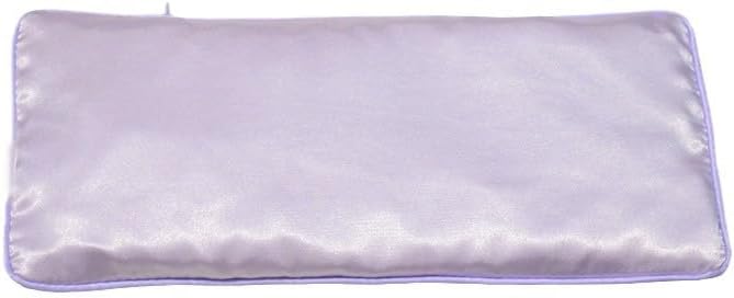Lavender Eye Pillow, Hot or Cold Weighted Satin Eye Mask, Microwaveable Moist Heat Eye Compress, Washable Eye Pillow for Sleeping, Yoga, Meditation, Migraine Relief, Pack of 2(Lavender)