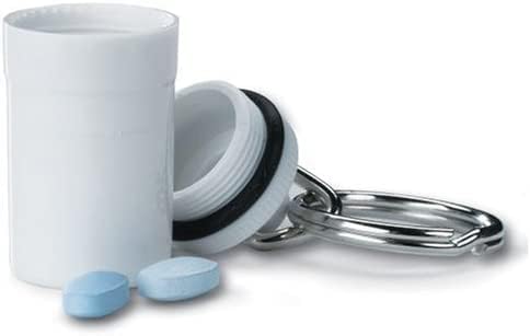 Apex Crush Proof Keychain Pill Holder Travel Container, 1-Pack