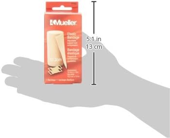 MUELLER Sports Medicine Elastic Bandage, All-Purpose Support Wrap, Self Adhesive Bandage Wrap, Athletic Compression Sleeve for Injuries and Pain Relief, Beige