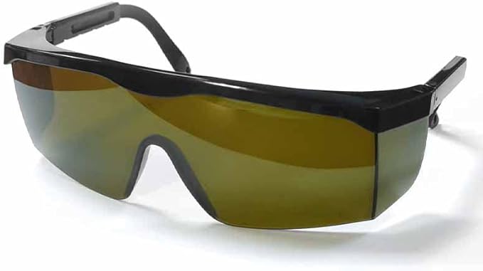 mozeeda Laser Safety Glasses Eye Protection, OD 5+190nm-480nm &750nm-2000nm Wavelength IPL Laser Glasses Eye Protection, Infrared Light for Laser Engraving Safety Goggles with Adjustable Temples