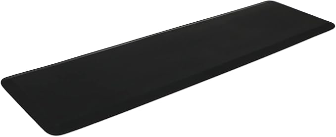 NewLife by GelPro Professional Grade Anti-Fatigue Kitchen & Office Comfort Bio-Foam Mat with non-slip bottom for health & wellness, 20X72, Midnight (104-00-2072-1)