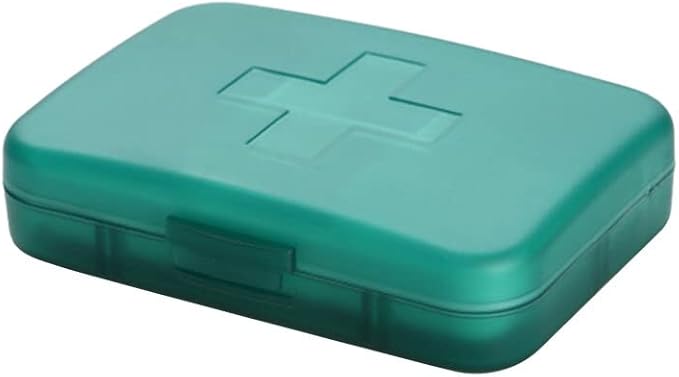 Eforcase Travel Pill Organizer, Portable Pill Case, 6 Compartments Daily Pill Organizer Small Pill Box for Pocket Purse Portable Weekly Pill Box Container for Medicine Vitamin